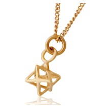 Gold Merchaba Kabbalah Necklace